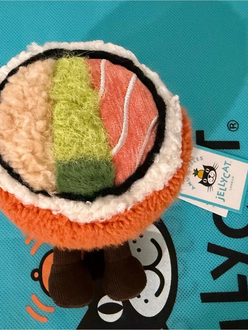 #020 AUTHENTIC NWT Jellycat Codhi Californian Roll Sushi- UK Exclusive!